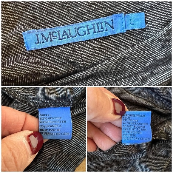 J MCLAUGHLIN NADIA STRETCH KNIT TOP TURTLENECK LIGHTWEIGHT TRADITIONAL SP… - Picture 12 of 12